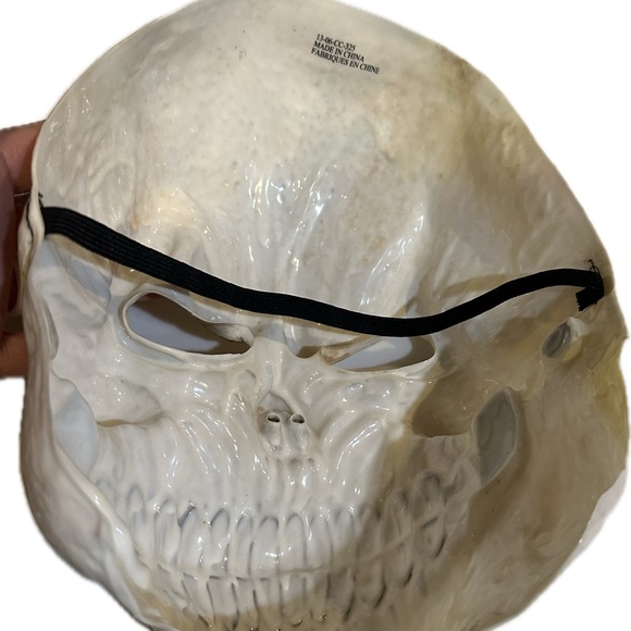 SKELETON ADULT MASK HALLOWEEN COSTUME SCARY SKULL FACE ZOMBIE WALKING DEAD TRICK - Picture 3 of 6